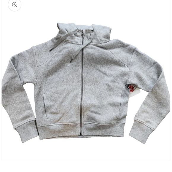 Pure Barre Cozy Zip Front Hoodie- Light Gray - Picture 1 of 9